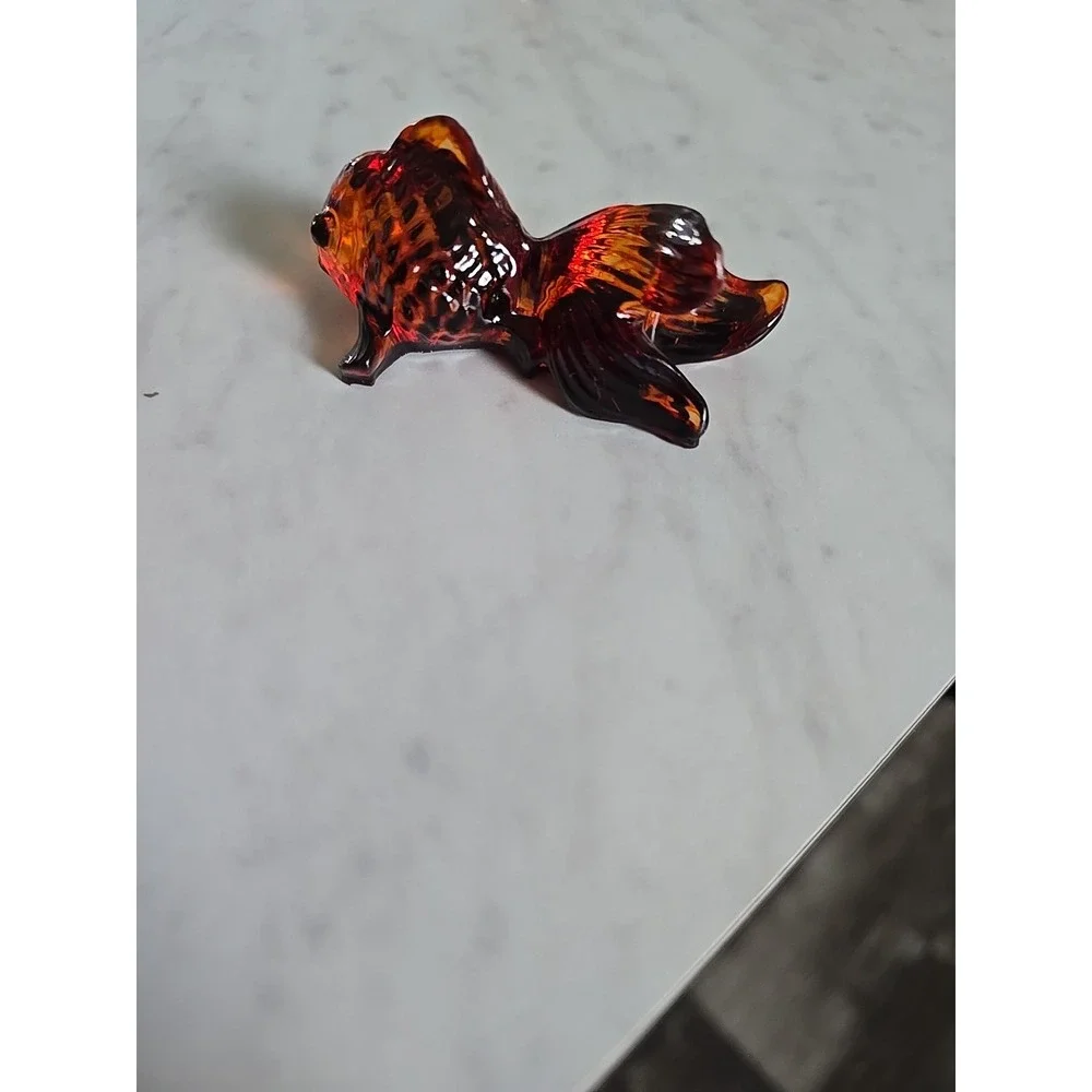 Resin Goldfish Orange Translucent  Decoration Gift. ‎ 587